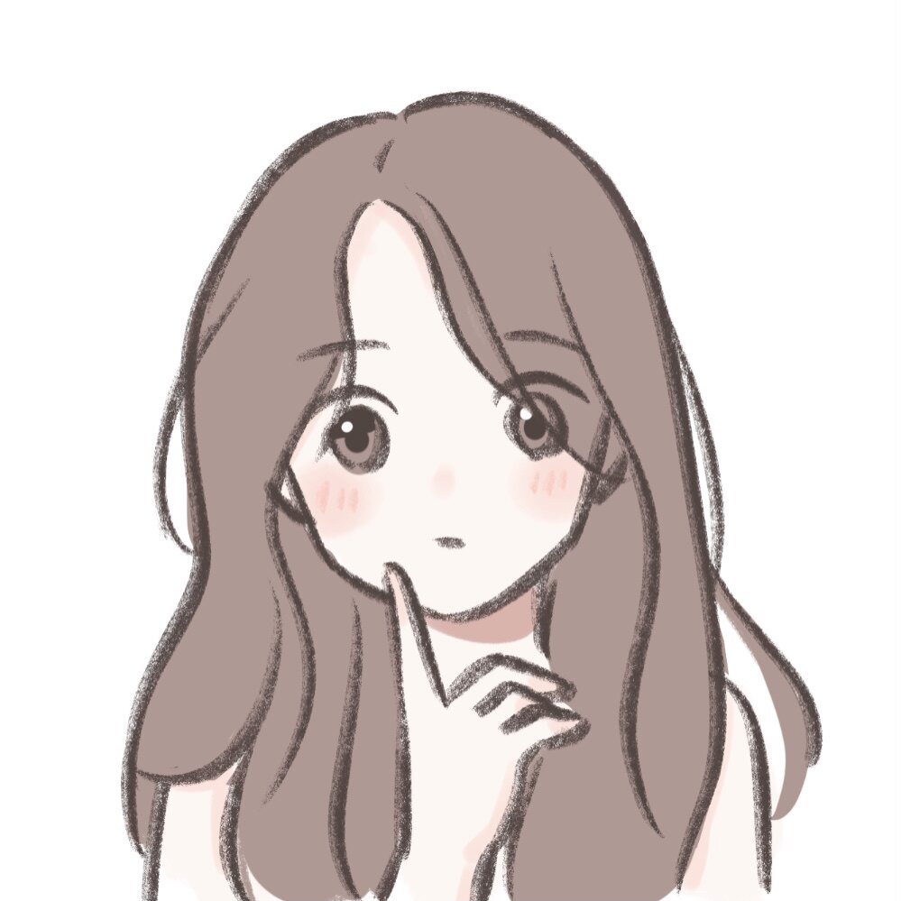 花卷小兔清新q版手绘情侣头像卡通漫画设计定制约稿