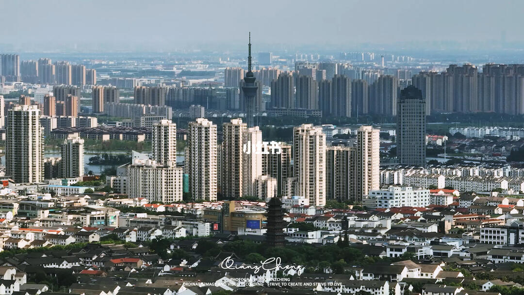 常熟航拍常熟是不是县级市里最巨的