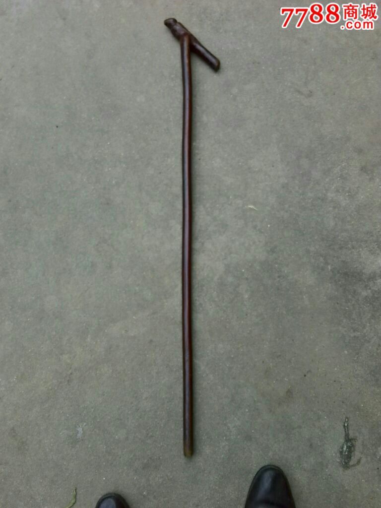 民国鸟头老拐杖一根