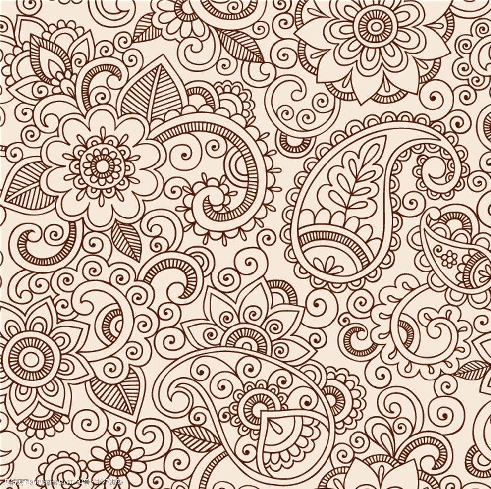 花纹底纹矢量素材