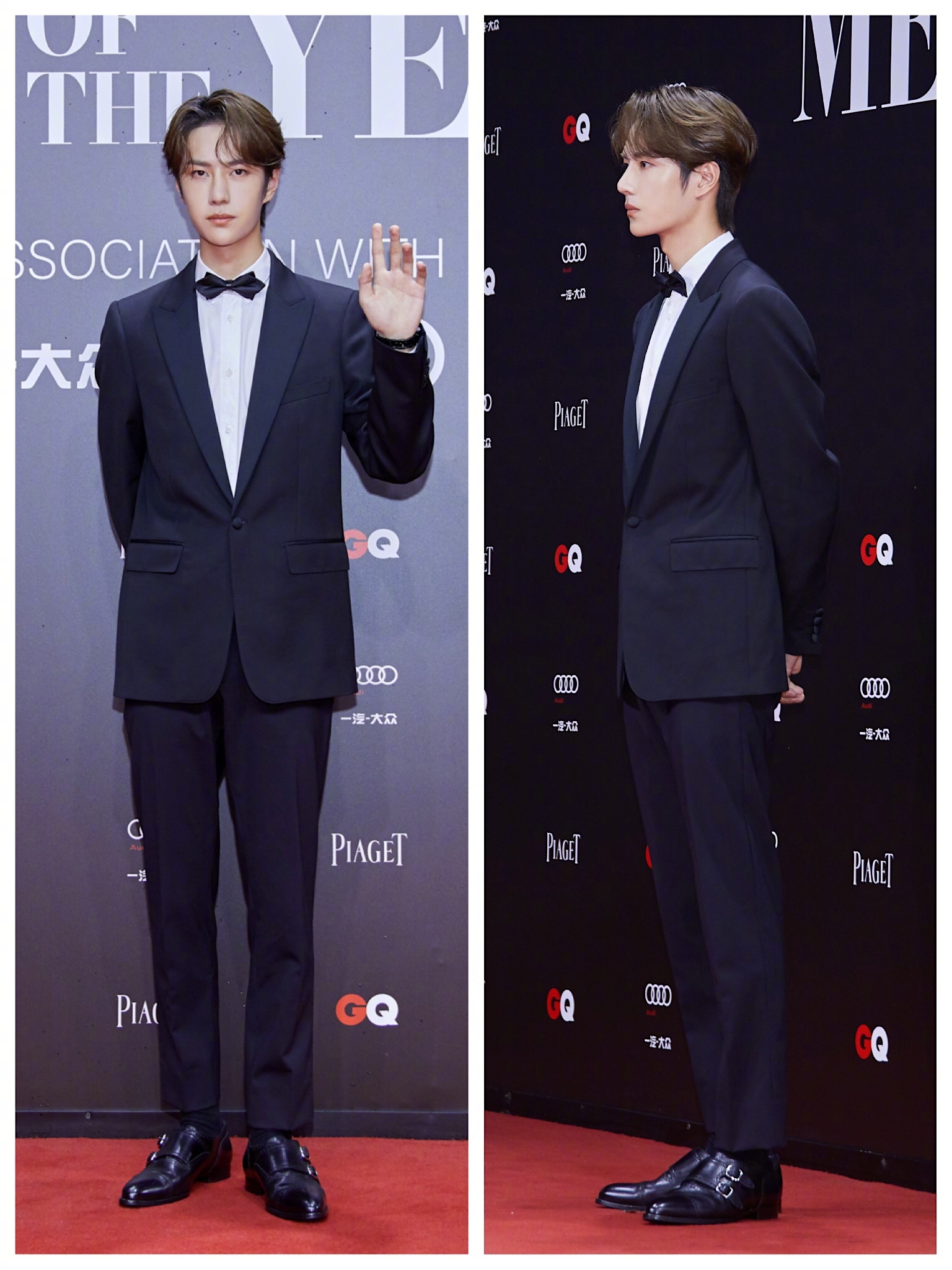 王一博celine西装香奈儿j12腕表经典简洁搭配