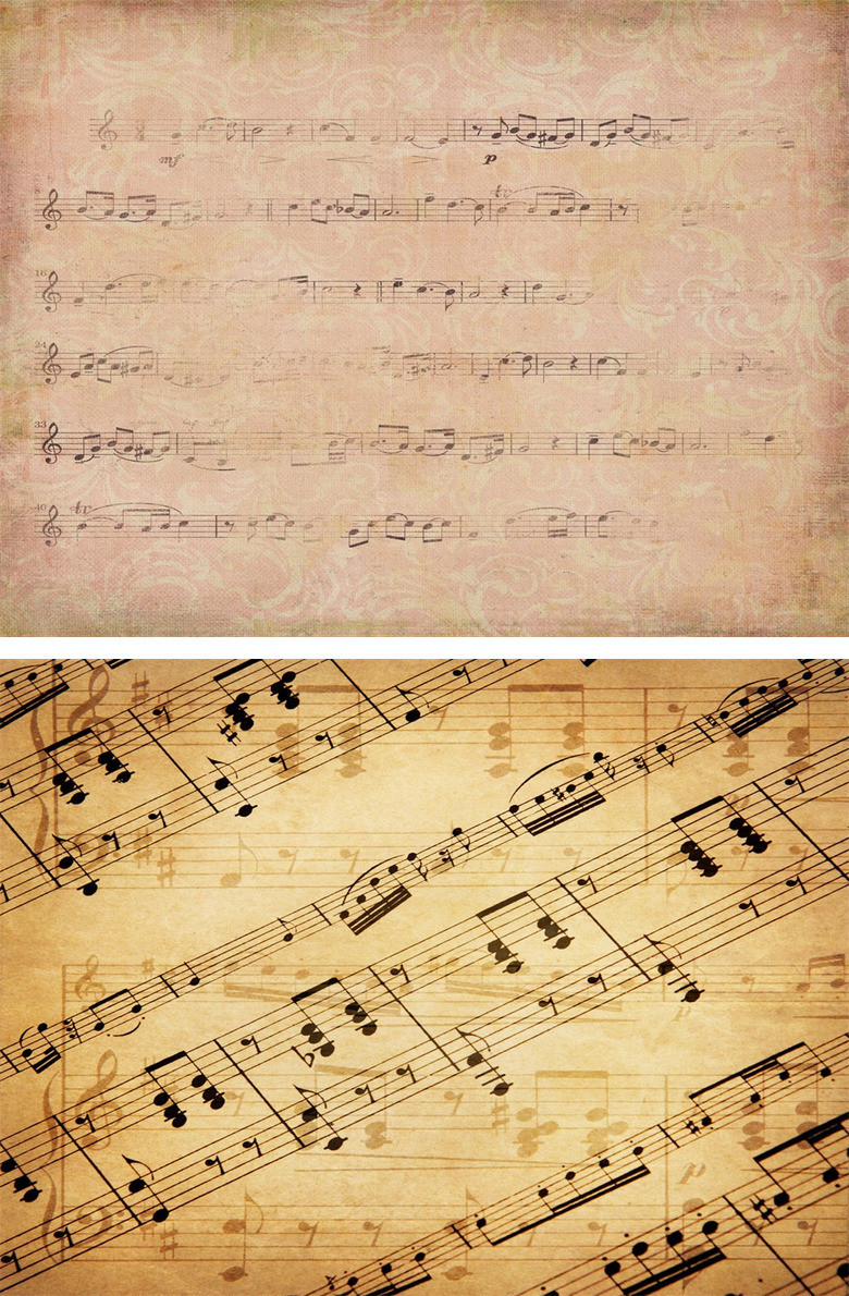 音乐符号乐谱ppt背景图片