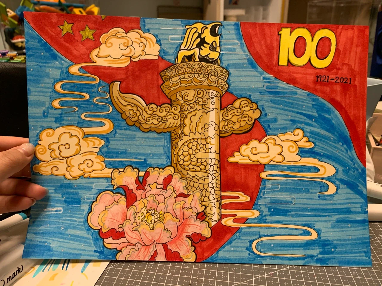 建党100周年手抄报