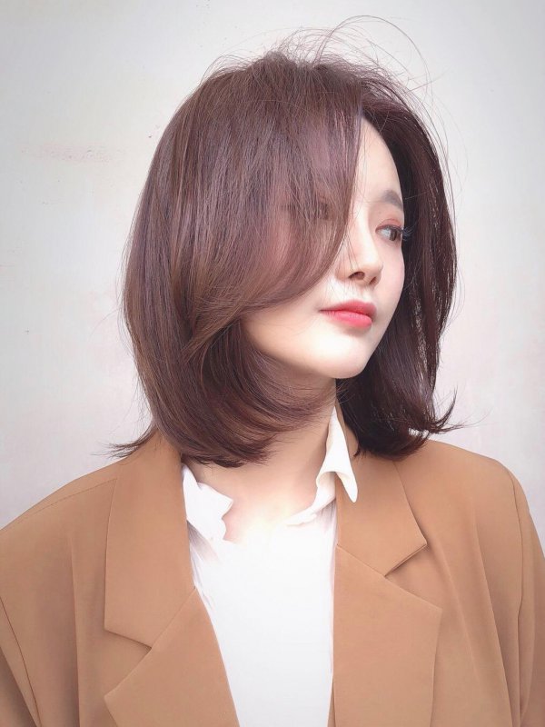 减龄烫发设计 锁骨发初恋头 适合圆脸女生,烫发图片,发型图片