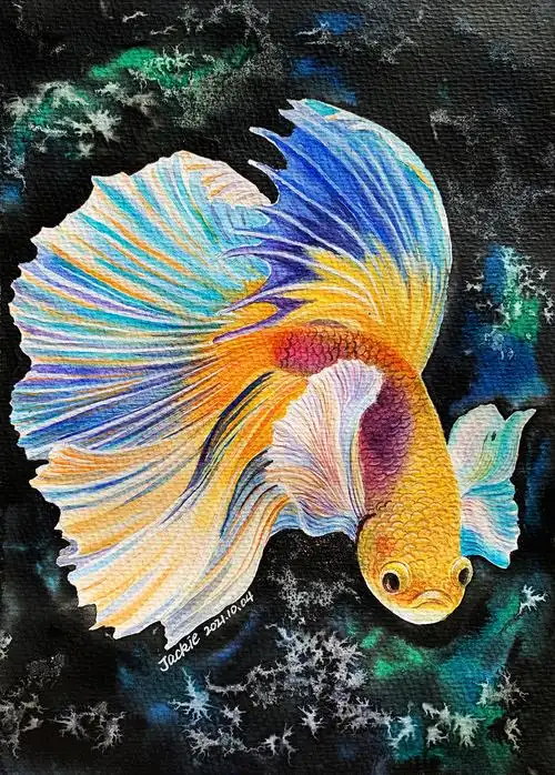 水彩·鱼|纯艺术|绘画|悦画坊文化艺术工 - 原创作品 - 站酷 (zcool)