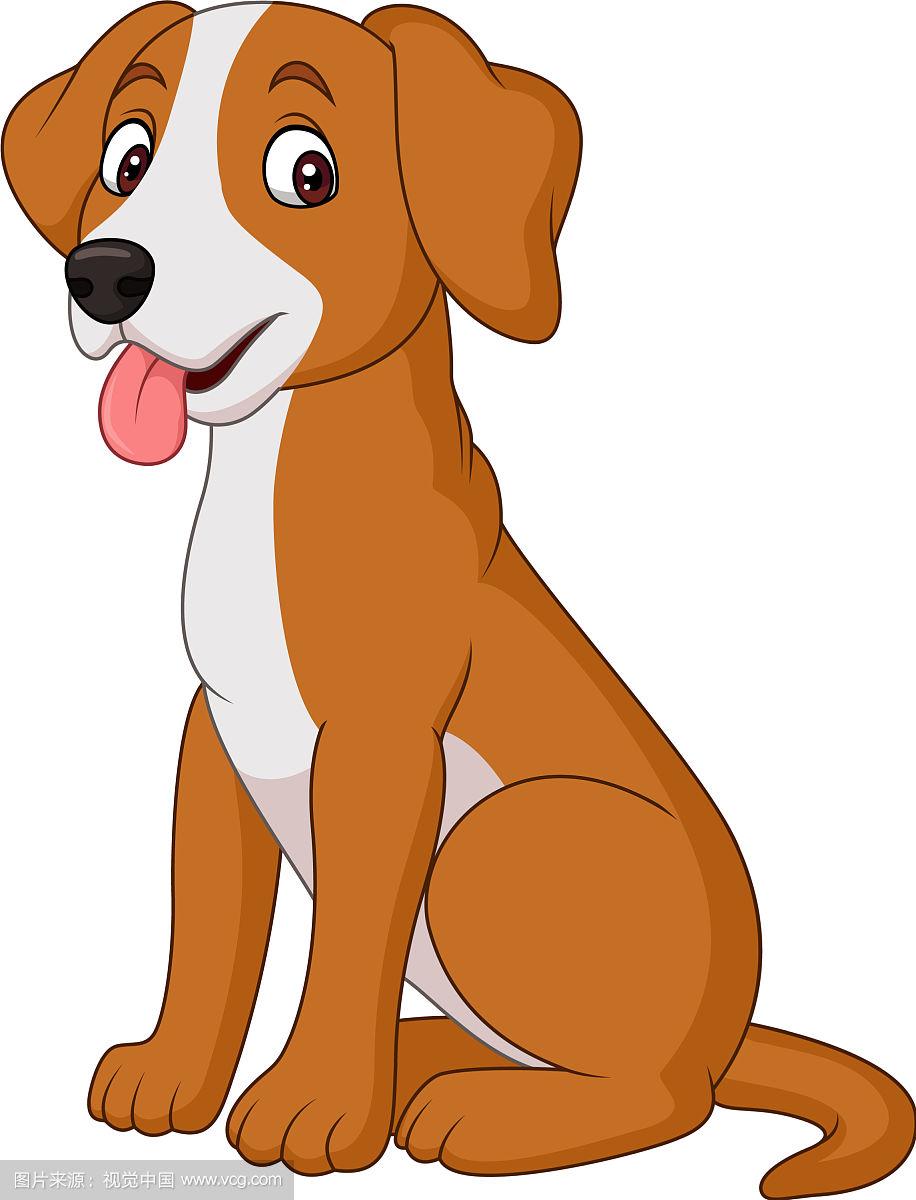 可爱的卡通狗