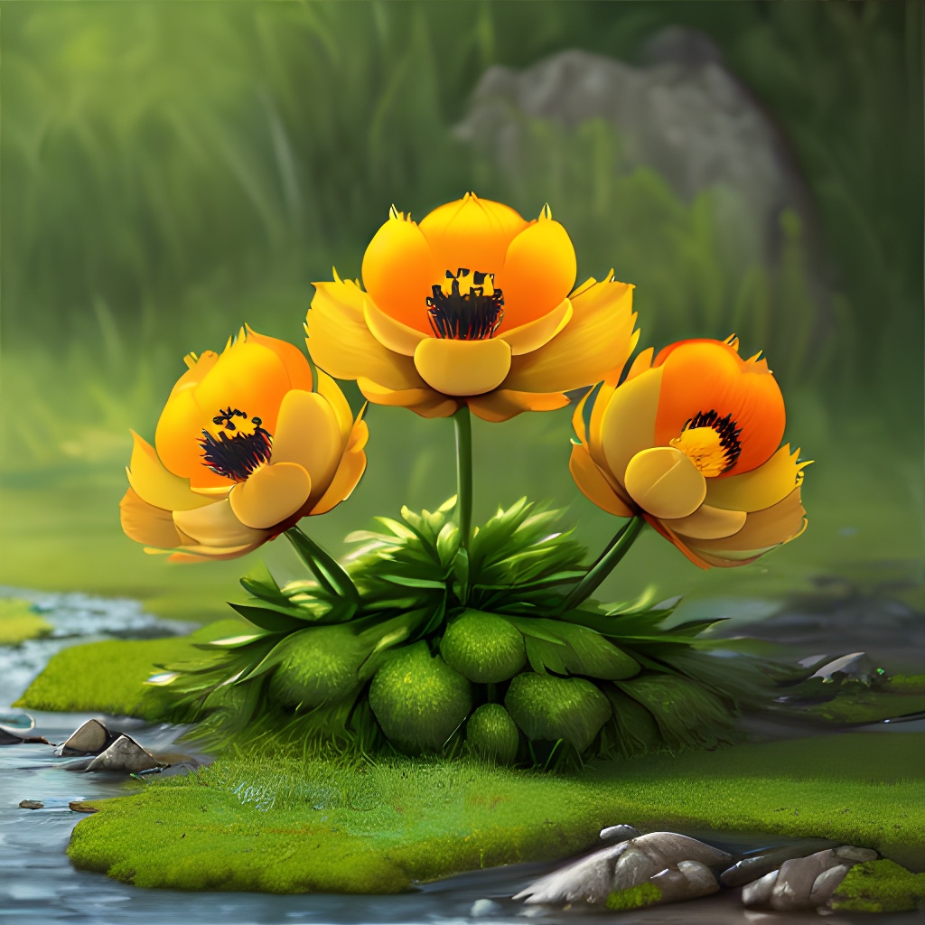 金莲花图片头像