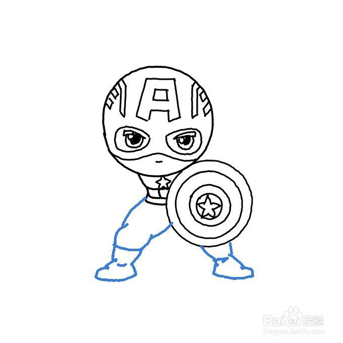 美国队长的头像简笔画