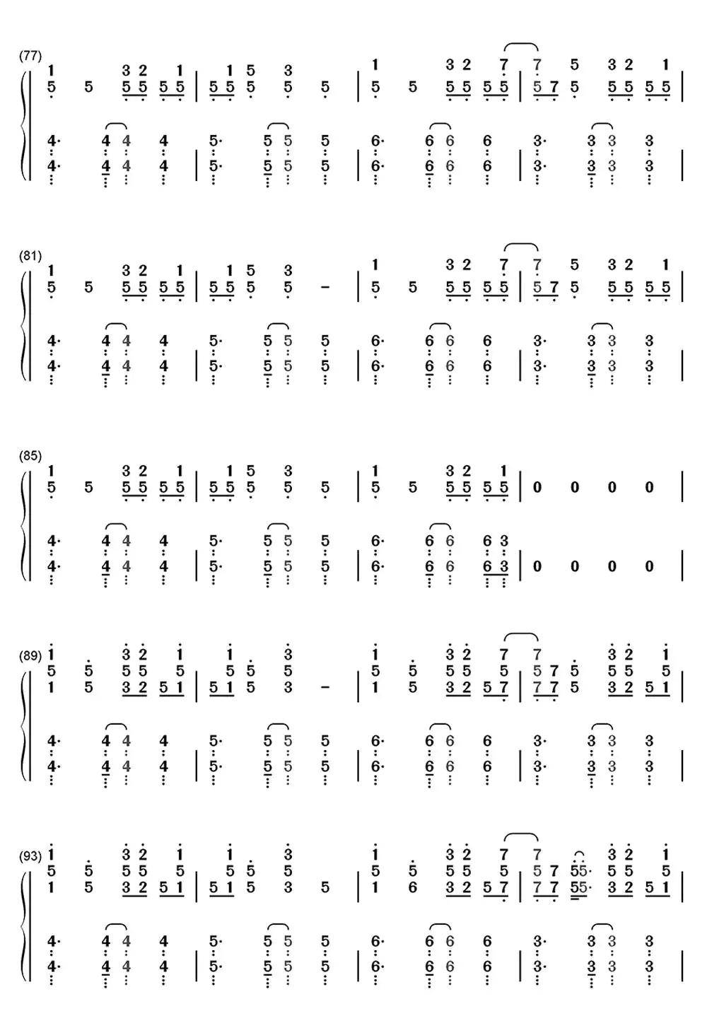 溯reverse钢琴简谱乐谱