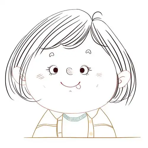 卡通人物头像插画