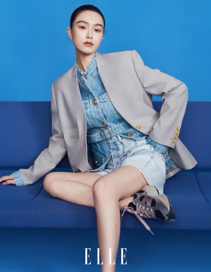 文咏珊elle酷飒背头大片