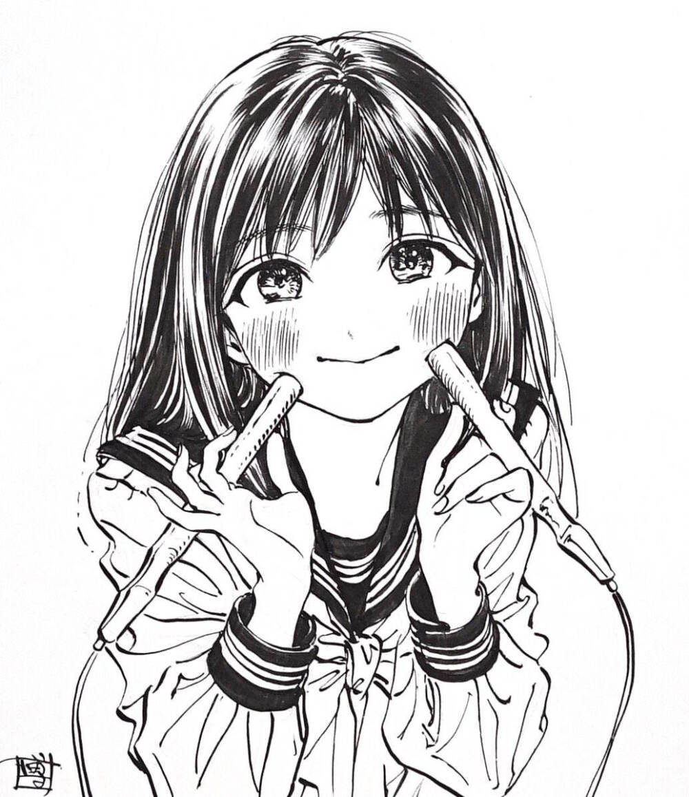 漫画明日酱的水手服