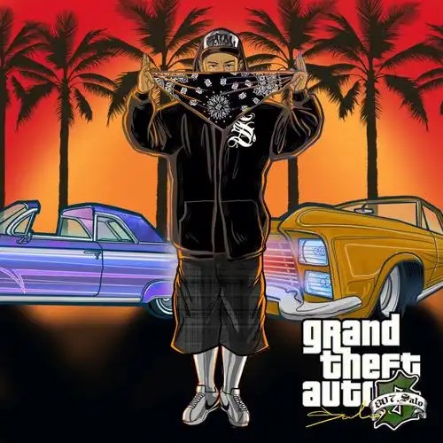 挑战100张gta风格插画