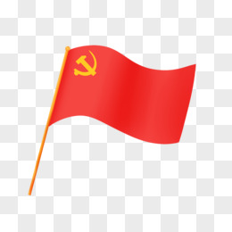 卡通手绘党旗免抠元素