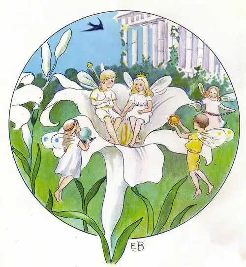 今日分享的是1921版拇指姑娘插图