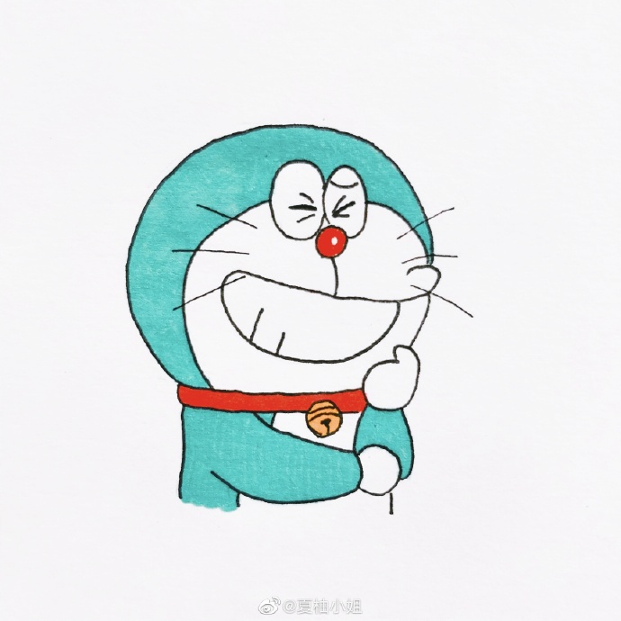 【简笔画哆啦a梦表情包】