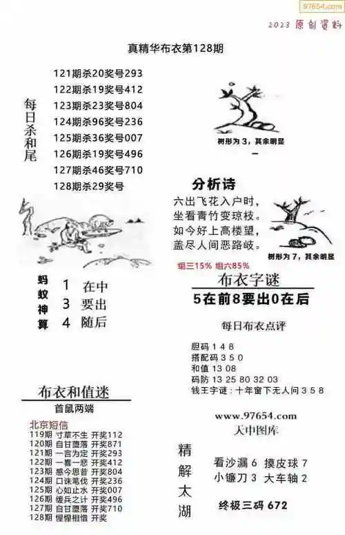 23年128期3d真精华布衣图第一版