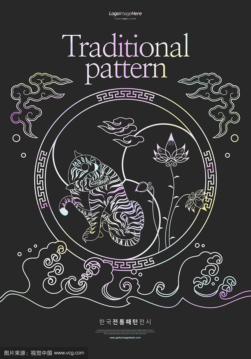 韩国传统文化,韩国传统图案,海报,图案