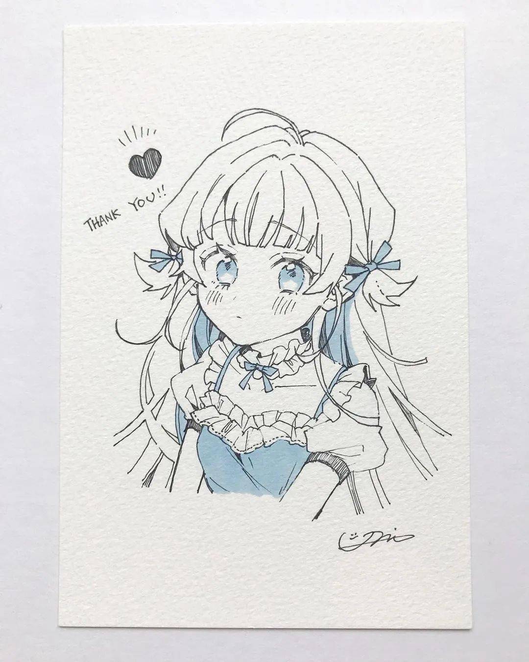 马克笔手绘洛丽塔漫画少女手绘