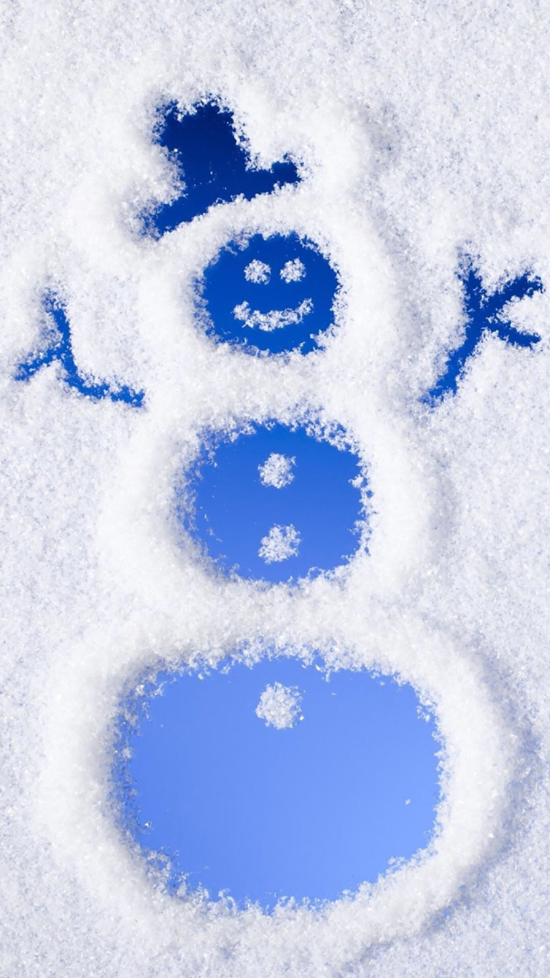冬季可爱雪人图片手机壁纸