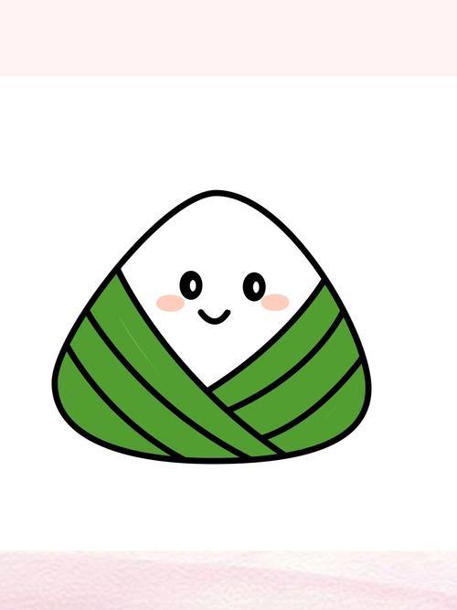 萌版粽子卡通人物简笔画