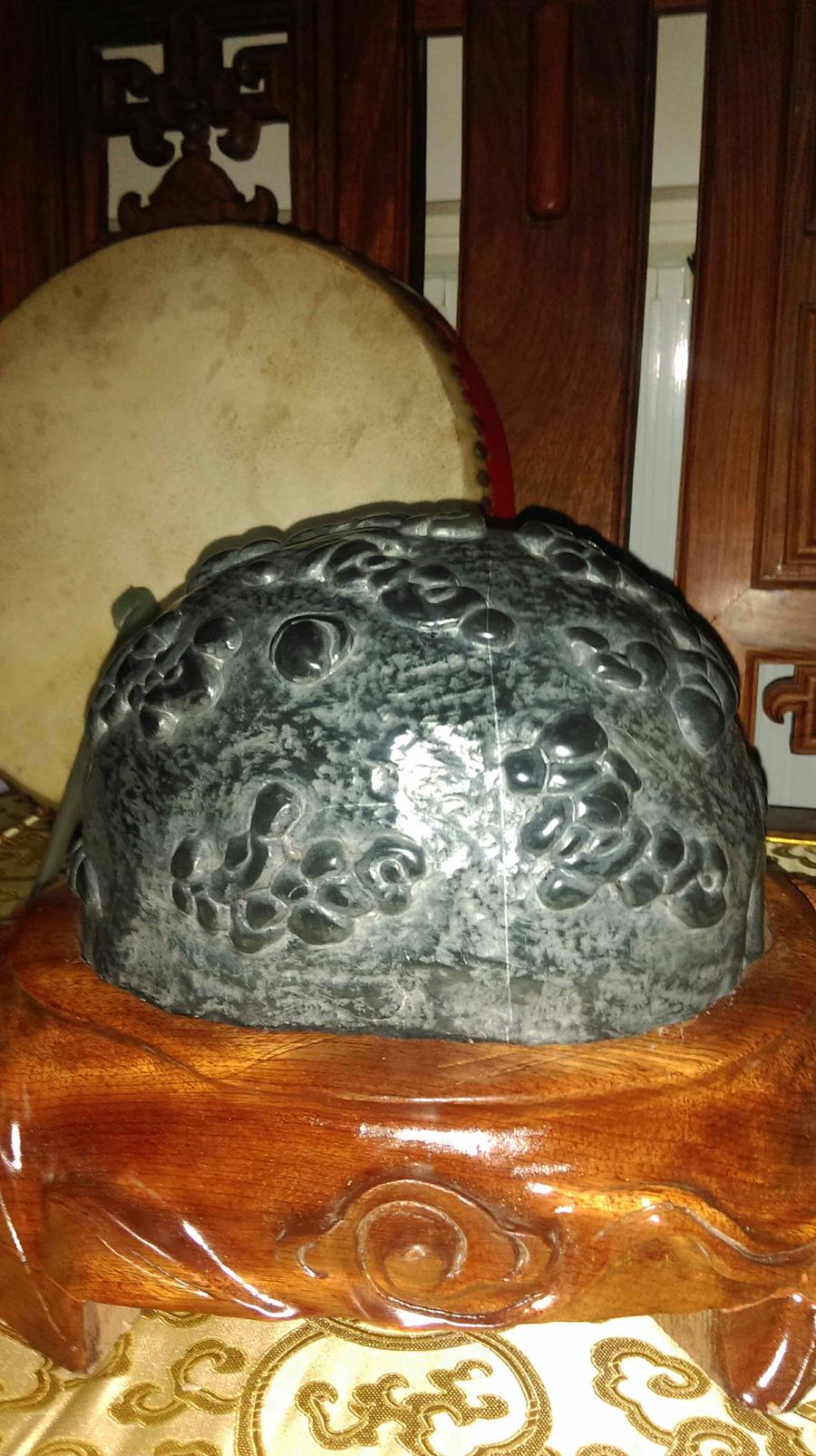 一对灵璧天然圆珍珠石珍品