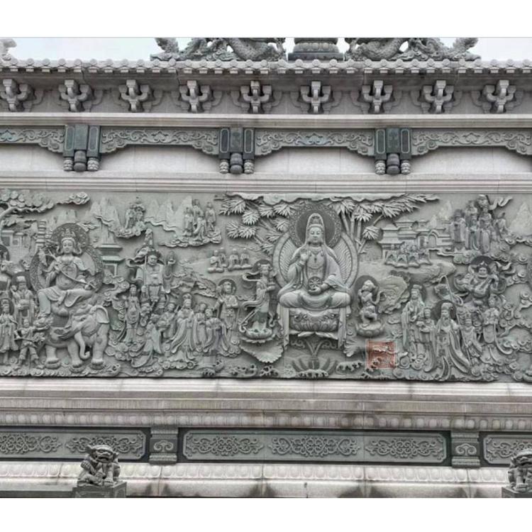 佛陀故事浮雕 八相成道浮雕 佛像石雕照壁定制