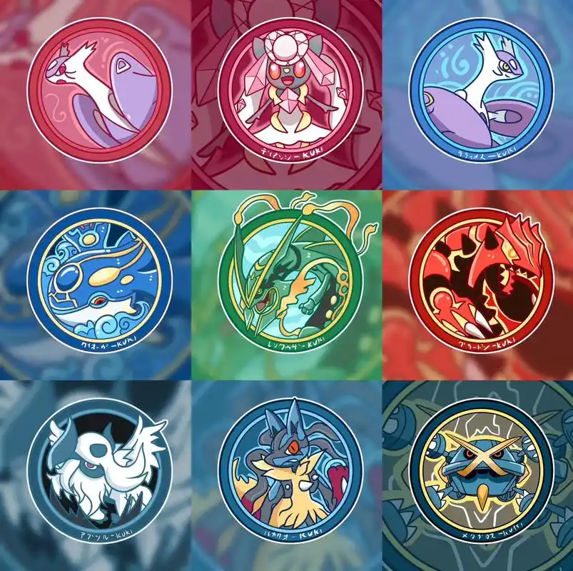 宝可梦mega进化头像.#原创插画 #头像 #精灵宝可梦 # - 抖音