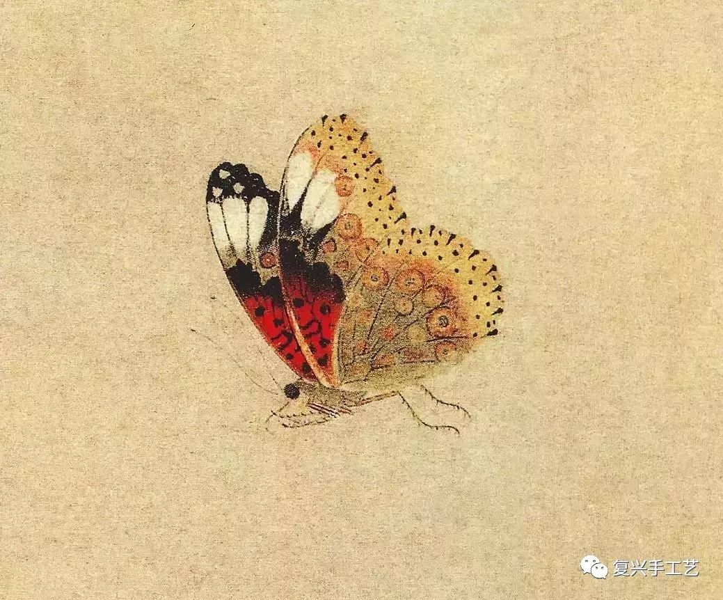 《写生蛱蝶图》细节一
