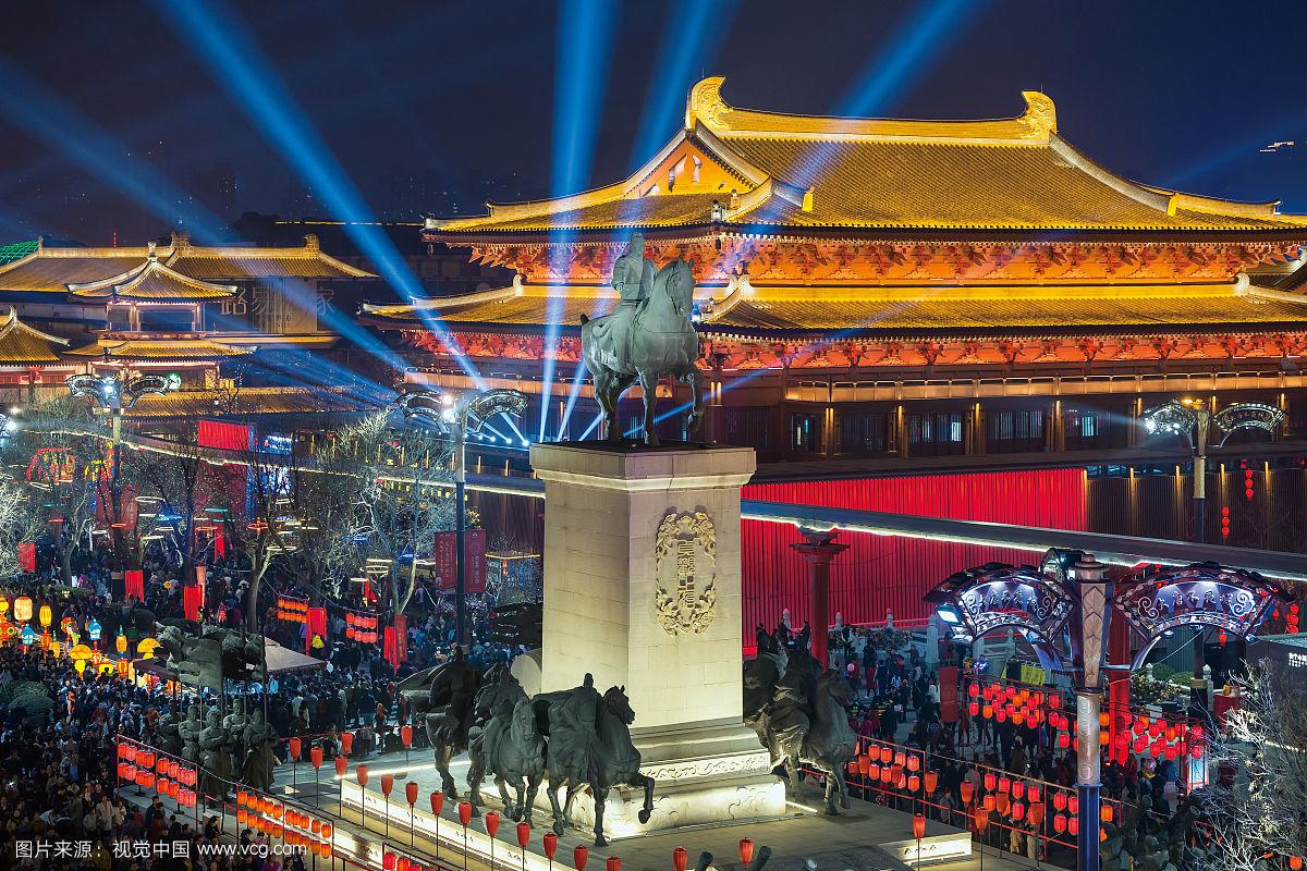 西安大唐不夜城夜景