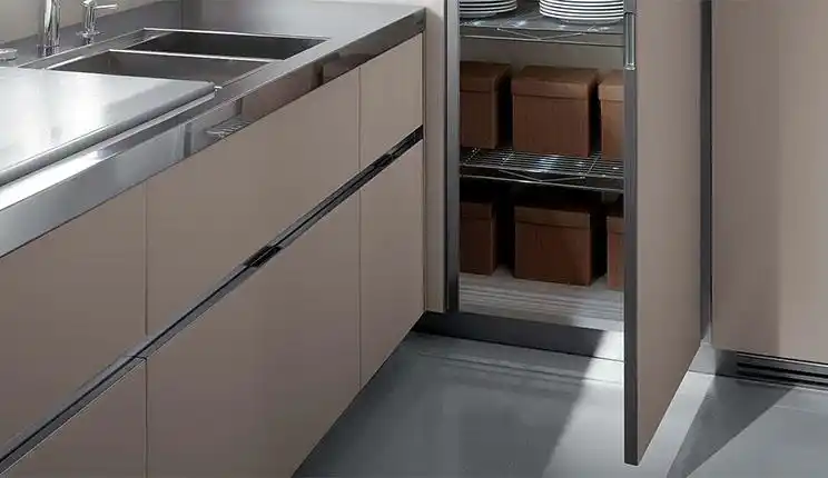 乐百丽橱柜效果图简爱系列克克拉德不锈钢橱柜图片