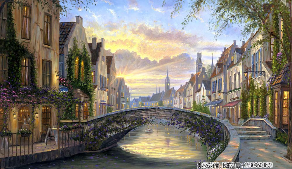 唯美油画风景图片