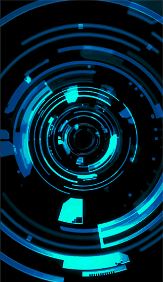 科技商务炫酷动态蓝色邀请函展会新品发布