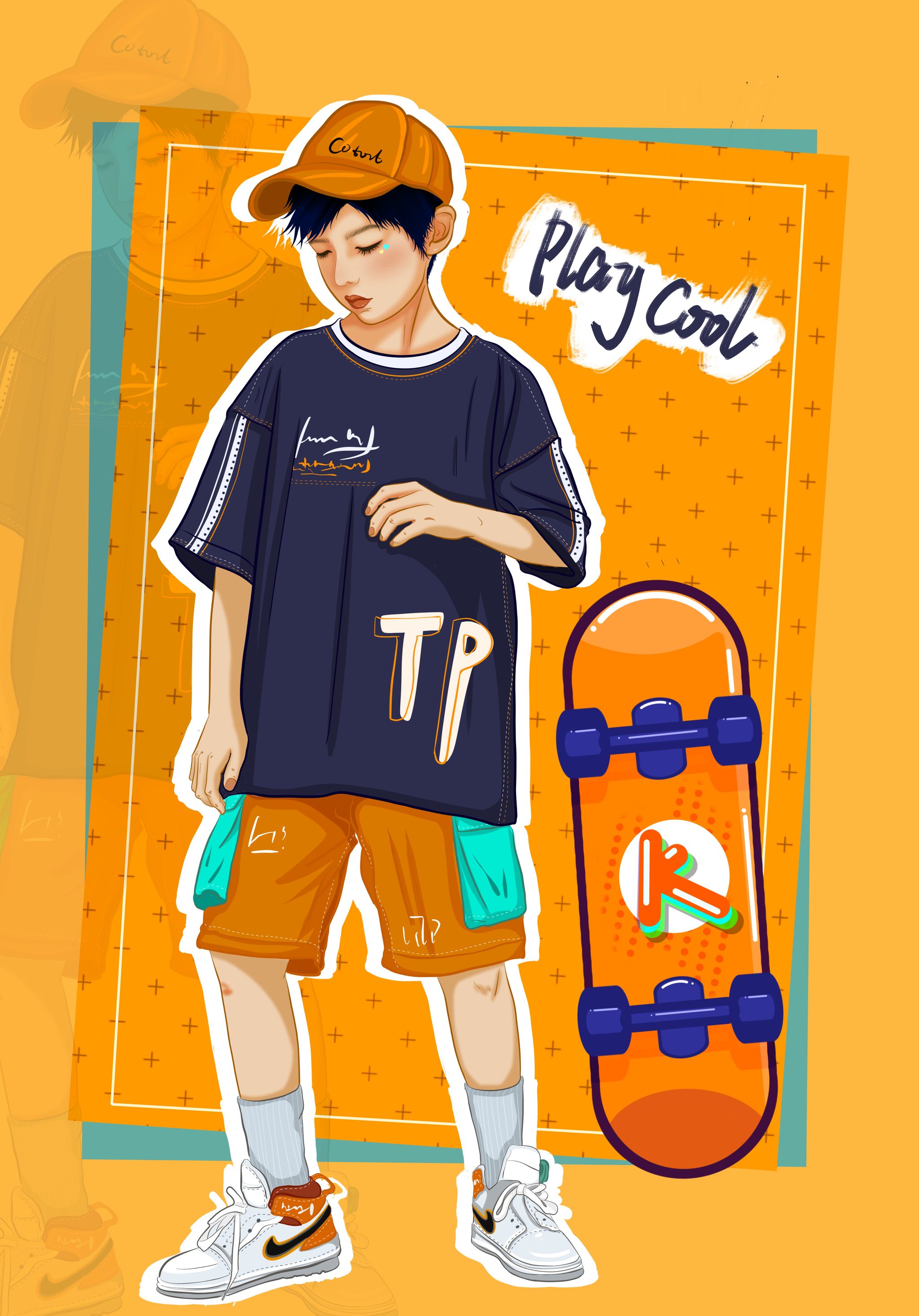 潮酷男孩 - 北冥有鱼hsy-yuan - 原创作品 - 视觉中国(shijueme)