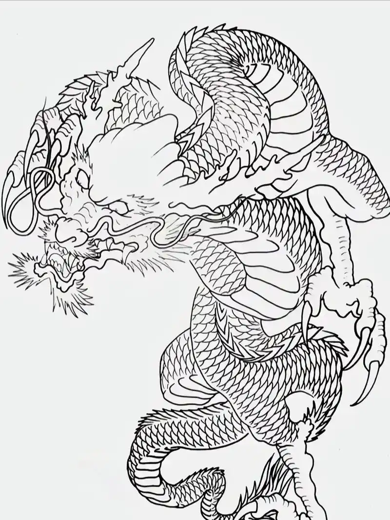 手稿分享 #过肩龙手稿 # - 抖音