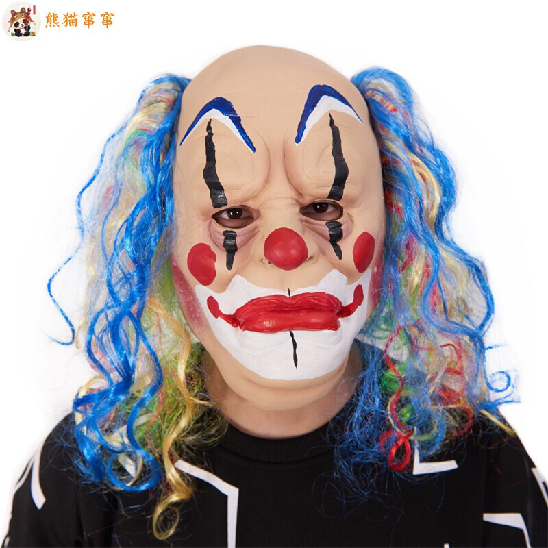 万圣节面具僵尸 恐怖头套鬼吓人男女鬼脸化妆舞会恶魔死神乳胶小丑