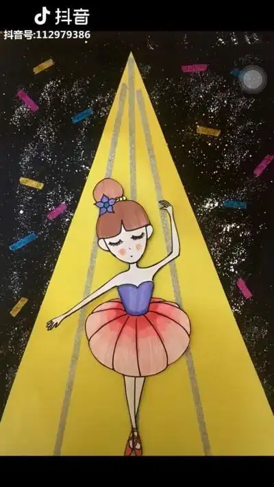 芭蕾女孩简笔画