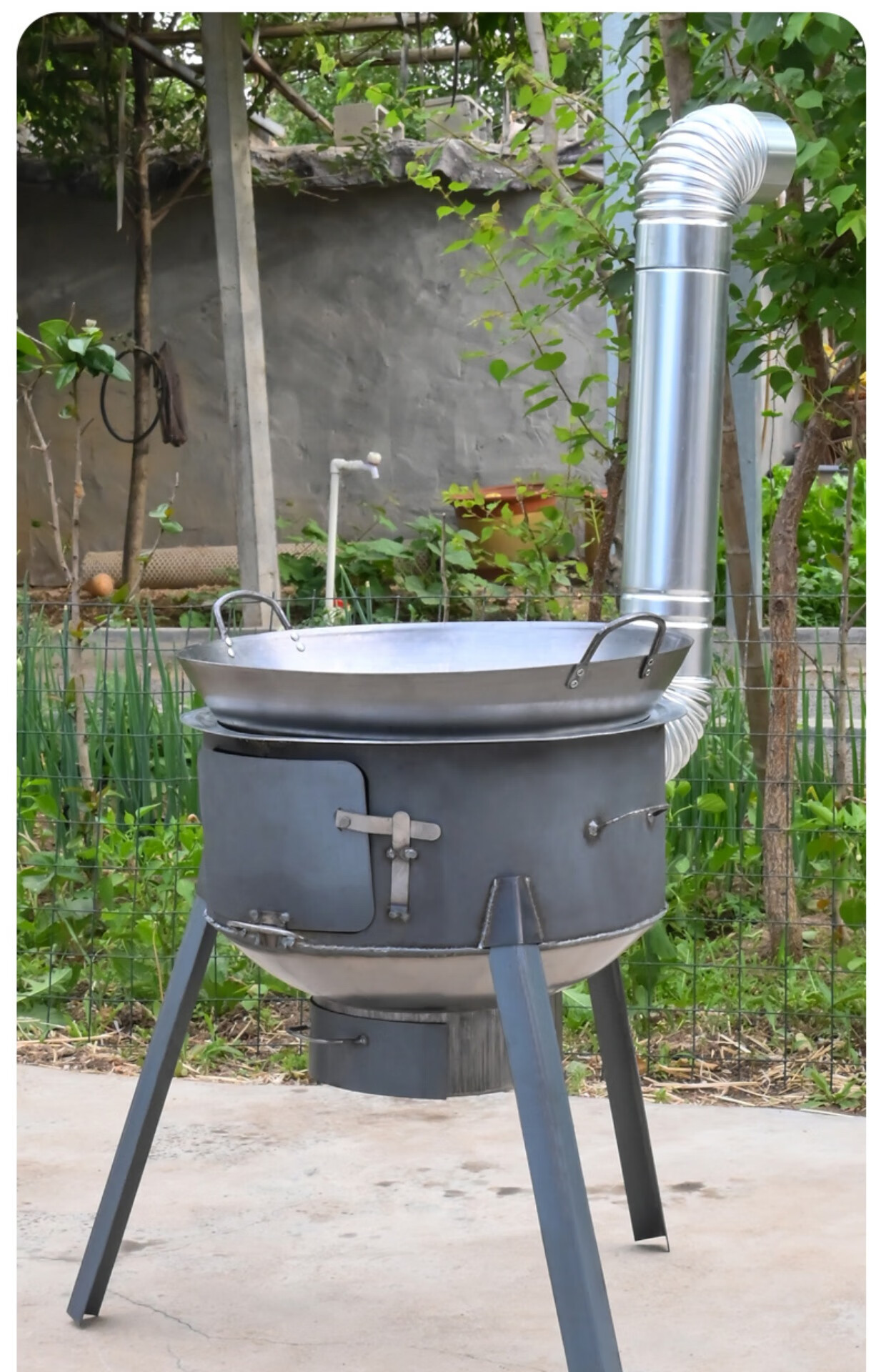 柴火灶家用农村柴火炉烧木柴移动灶台大锅台炉子烧火室外便携炉灶朗魁