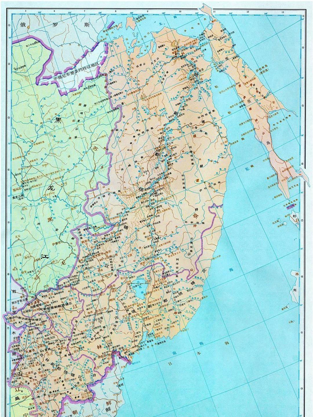 清初的吉林地图 清朝前期的吉林面积为70万平方公里,海岸线长达6000