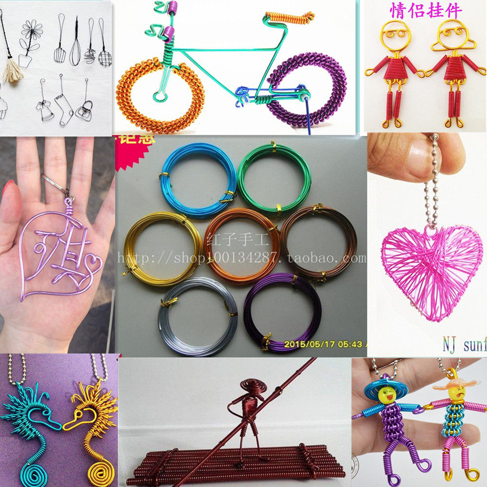 手工diy铁丝金属丝套餐材料包 小学生美术劳技手工用品手工自行车