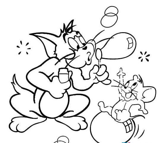 动画片的今昔猫和老鼠简笔画