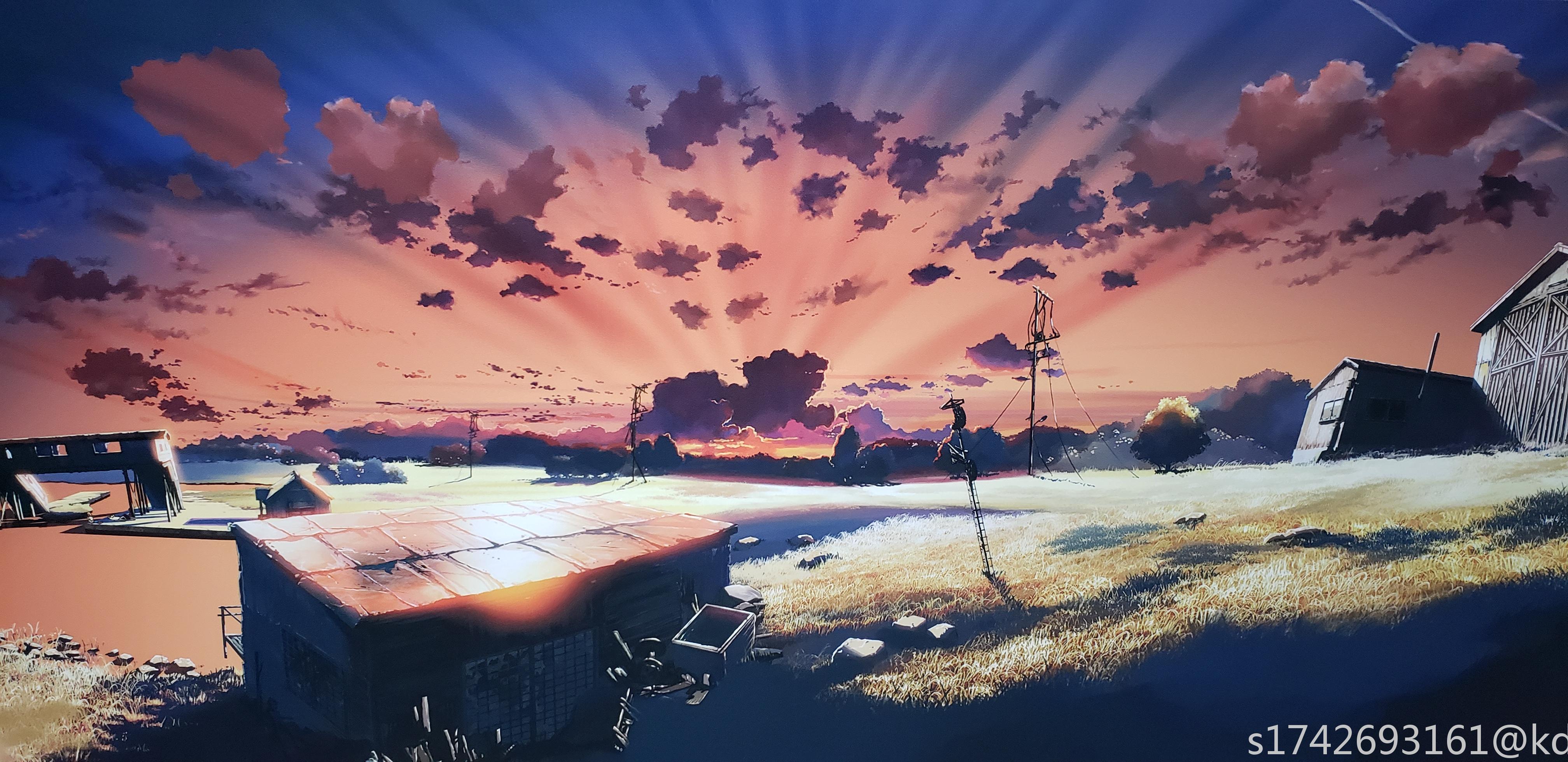 今天去看了新海诚展,几张照片自认为拍的不错.