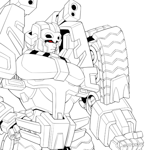 画了超变体宇宙的威震天 超变体.