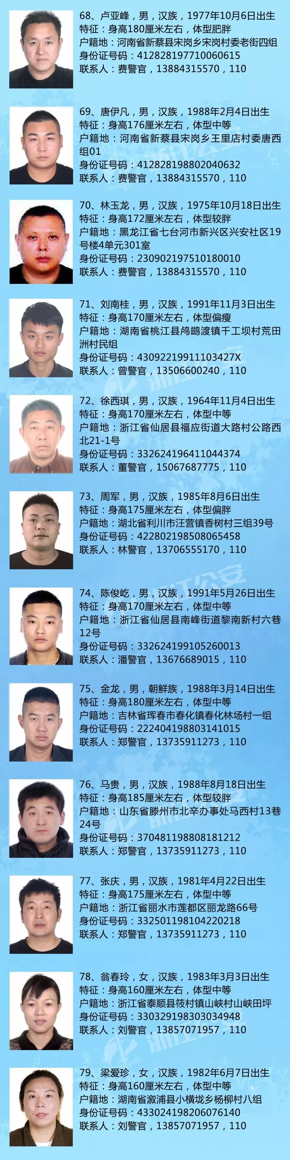 公安发布通缉令,悬赏1000000!