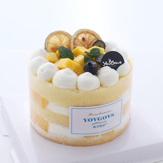 5寸夏日清新芒果裸蛋糕