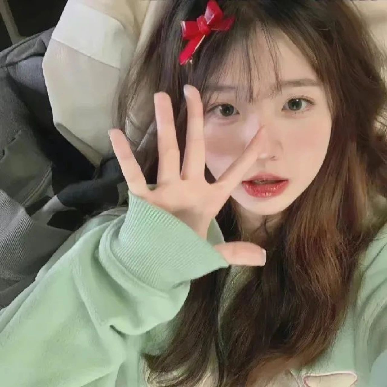 可爱温柔淑女露脸真人头像🉑🉑💗💗