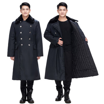 军棉大衣短款男加厚中长款冬季保暖绿棉袄女士老款劳保防寒服黑色加长