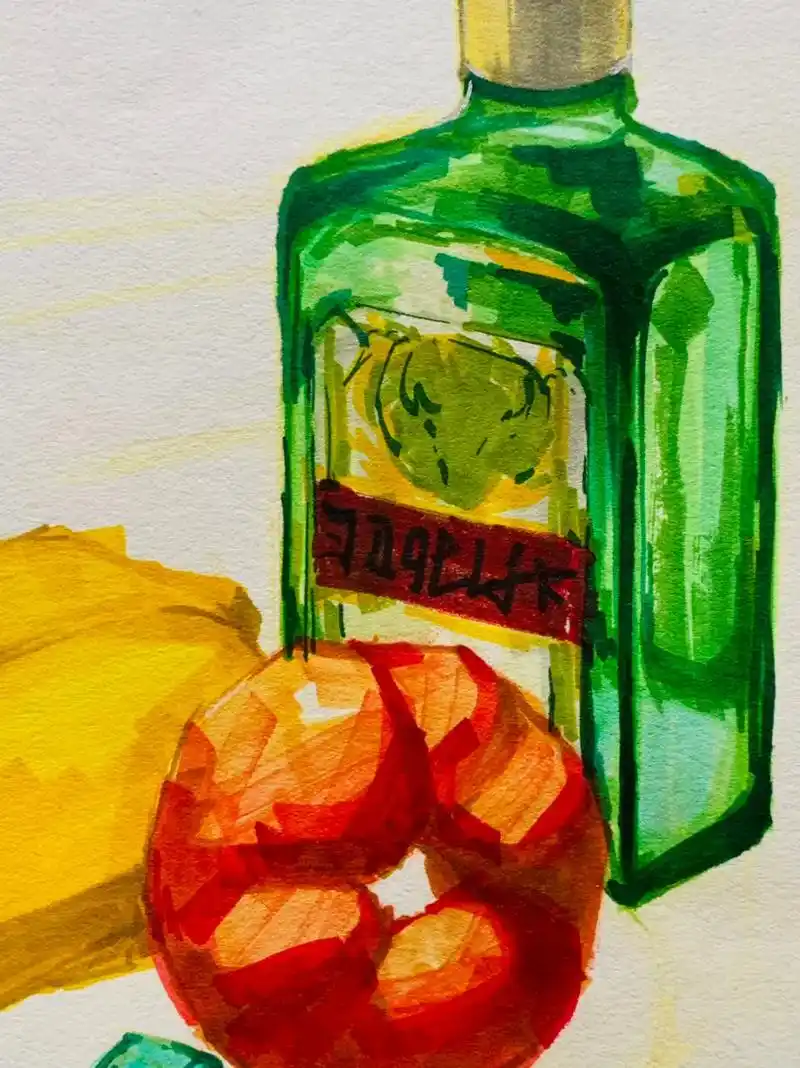美术作业 #色彩画 #静物 #画画其实很简单 #马克笔画  - 抖音