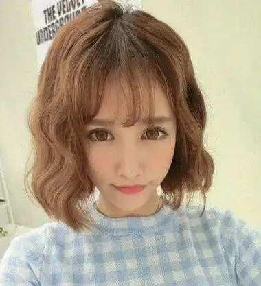 韩国蛋糕卷发型 女生蛋卷发型图片短发