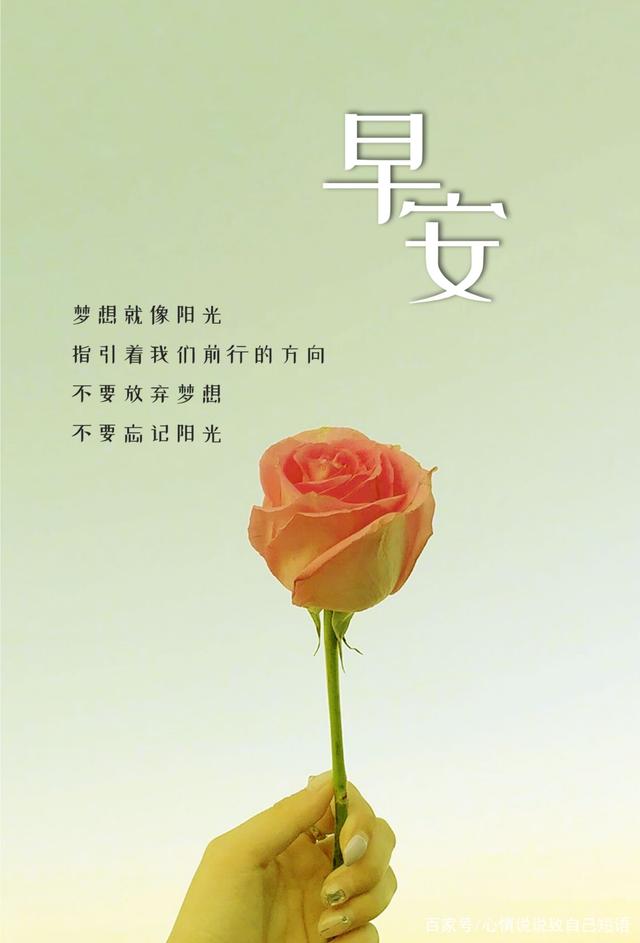 早安图片问候语正能量简短句子,发朋友圈早安的句子